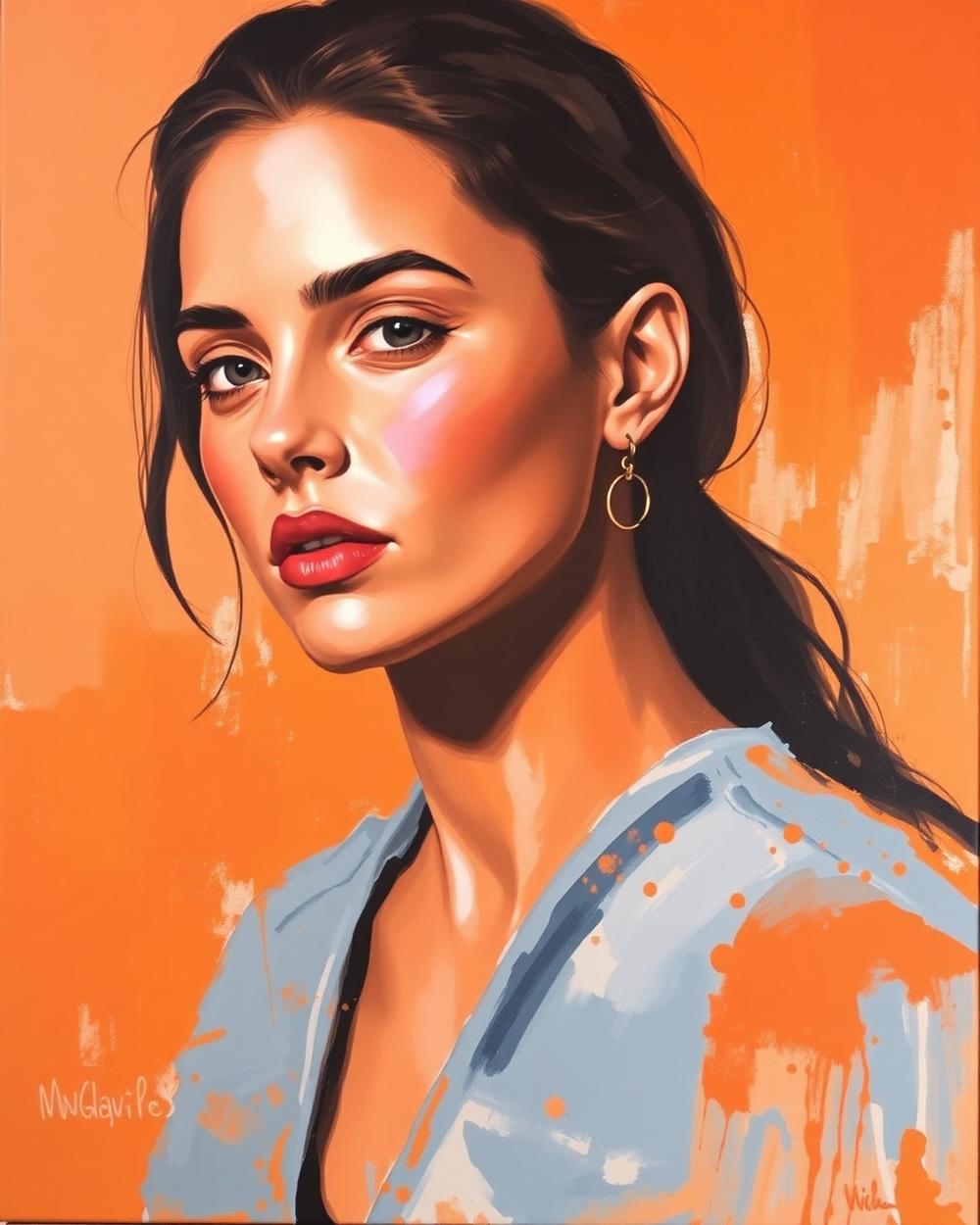 Amber Gaze — Canvas Paintings