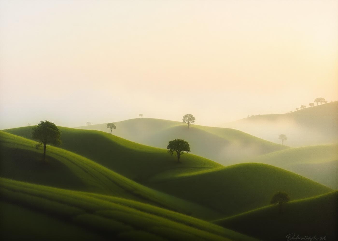 Morning on the Hills — Landscapes